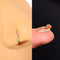 1 Pcs Piercing Nose Ring Expander Seamless Segment Ear Nose Hoops Gold Color Cz Tragus Cartilage Earrings Nostril Body Jewelry