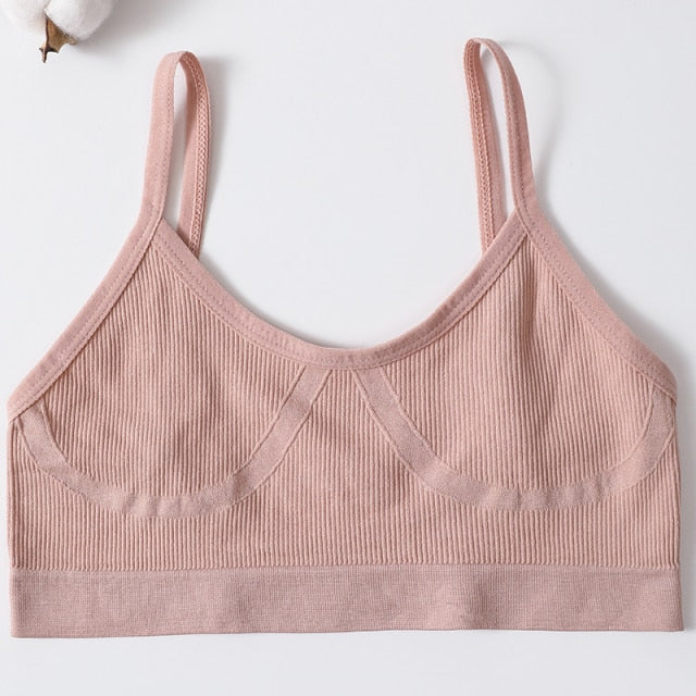 Women Sexy Crop Tops Bra Tube Top Female Streetwear Bandeau Sleeveless Seamless Sports Bra Crop Top Camis Tee Top Basic Tank
