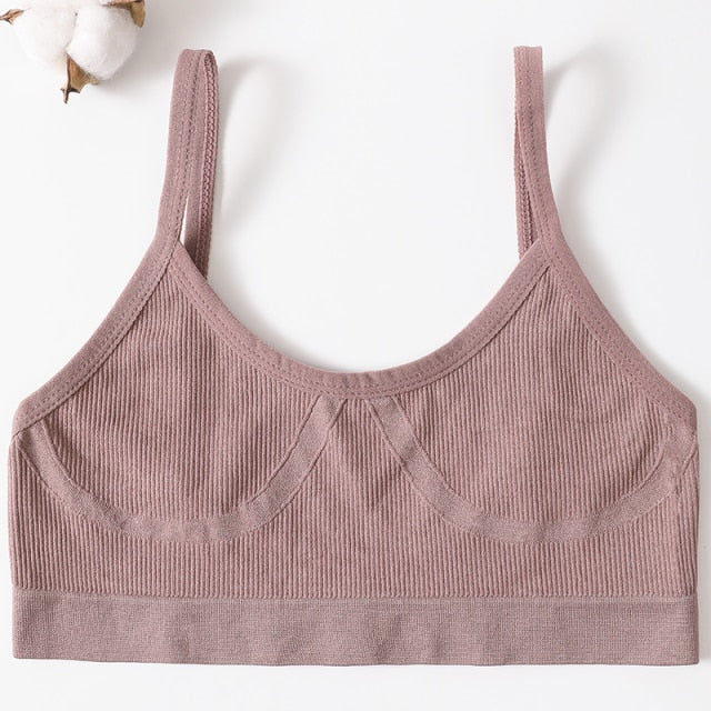 Women Sexy Crop Tops Bra Tube Top Female Streetwear Bandeau Sleeveless Seamless Sports Bra Crop Top Camis Tee Top Basic Tank