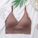 Women Sexy Crop Tops Bra Tube Top Female Streetwear Bandeau Sleeveless Seamless Sports Bra Crop Top Camis Tee Top Basic Tank