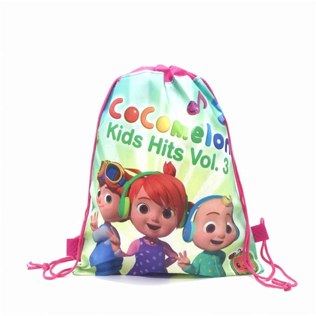 1pcs Disney Non-woven Fabrics Kid Favor Travel Pouch Storage Clothes Shoes Bags Cotton Drawstring Bags School Portable Backpack