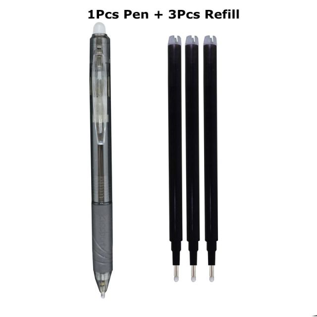 0.7mm Magic Erasable Pen Press Gel Pen Set 8 Colors Erasable Refill Rod Gel Ink Stationery Retractable Pens Washable Handle Rod