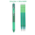 0.7mm Magic Erasable Pen Press Gel Pen Set 8 Colors Erasable Refill Rod Gel Ink Stationery Retractable Pens Washable Handle Rod