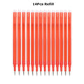 0.7mm Magic Erasable Pen Press Gel Pen Set 8 Colors Erasable Refill Rod Gel Ink Stationery Retractable Pens Washable Handle Rod