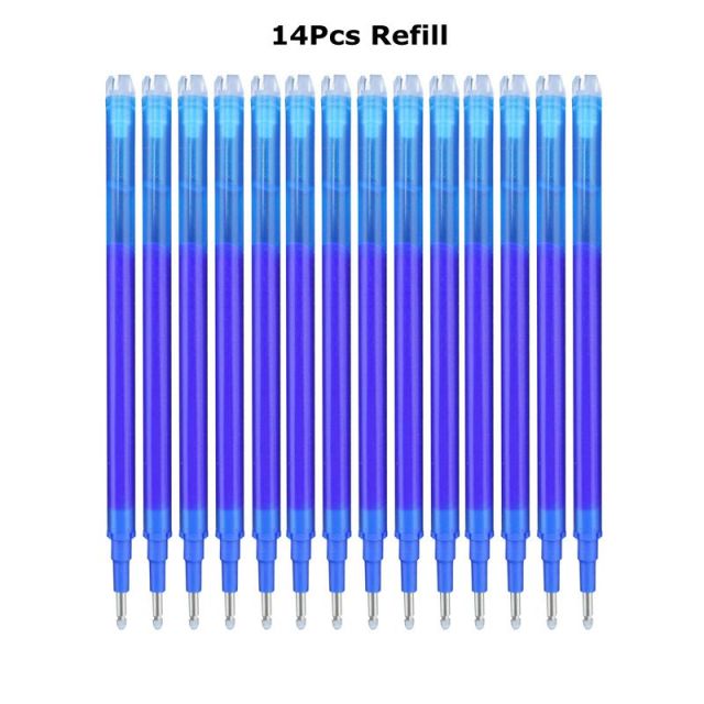 0.7mm Magic Erasable Pen Press Gel Pen Set 8 Colors Erasable Refill Rod Gel Ink Stationery Retractable Pens Washable Handle Rod