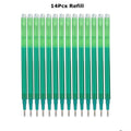 0.7mm Magic Erasable Pen Press Gel Pen Set 8 Colors Erasable Refill Rod Gel Ink Stationery Retractable Pens Washable Handle Rod
