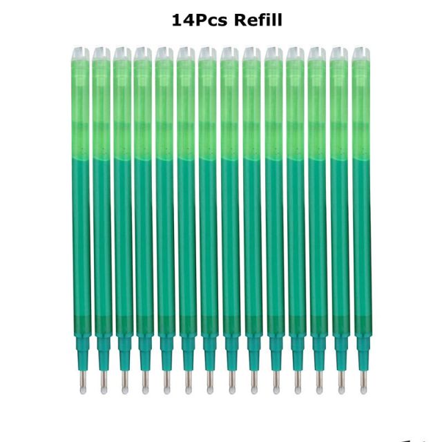 0.7mm Magic Erasable Pen Press Gel Pen Set 8 Colors Erasable Refill Rod Gel Ink Stationery Retractable Pens Washable Handle Rod