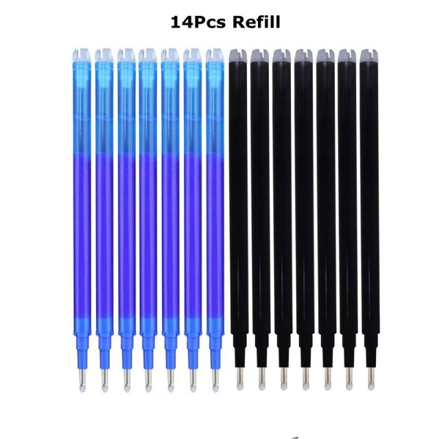 0.7mm Magic Erasable Pen Press Gel Pen Set 8 Colors Erasable Refill Rod Gel Ink Stationery Retractable Pens Washable Handle Rod