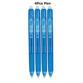 0.7mm Magic Erasable Pen Press Gel Pen Set 8 Colors Erasable Refill Rod Gel Ink Stationery Retractable Pens Washable Handle Rod