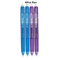 0.7mm Magic Erasable Pen Press Gel Pen Set 8 Colors Erasable Refill Rod Gel Ink Stationery Retractable Pens Washable Handle Rod