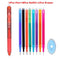 0.7mm Magic Erasable Pen Press Gel Pen Set 8 Colors Erasable Refill Rod Gel Ink Stationery Retractable Pens Washable Handle Rod