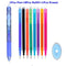 0.7mm Magic Erasable Pen Press Gel Pen Set 8 Colors Erasable Refill Rod Gel Ink Stationery Retractable Pens Washable Handle Rod