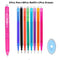 0.7mm Magic Erasable Pen Press Gel Pen Set 8 Colors Erasable Refill Rod Gel Ink Stationery Retractable Pens Washable Handle Rod