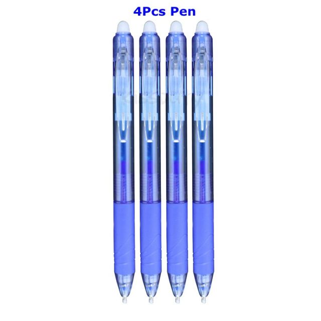 0.7mm Magic Erasable Pen Press Gel Pen Set 8 Colors Erasable Refill Rod Gel Ink Stationery Retractable Pens Washable Handle Rod