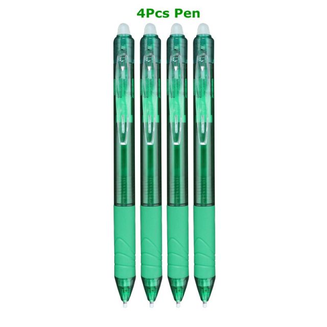 0.7mm Magic Erasable Pen Press Gel Pen Set 8 Colors Erasable Refill Rod Gel Ink Stationery Retractable Pens Washable Handle Rod