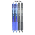 0.7mm Magic Erasable Pen Press Gel Pen Set 8 Colors Erasable Refill Rod Gel Ink Stationery Retractable Pens Washable Handle Rod