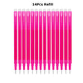 0.7mm Magic Erasable Pen Press Gel Pen Set 8 Colors Erasable Refill Rod Gel Ink Stationery Retractable Pens Washable Handle Rod