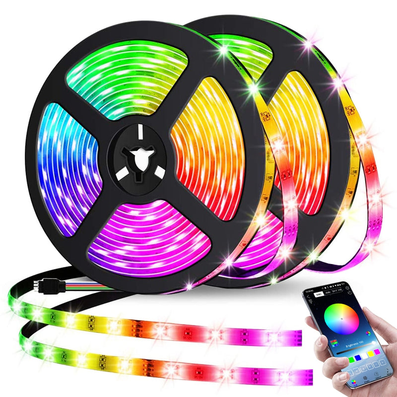 LED Strip Lights Bluetooth Control 5V RGB 2835 USB Flexible Lamp Tape Ribbon Diode For Festival Bedroom Luces TV Desk Decor Luz
