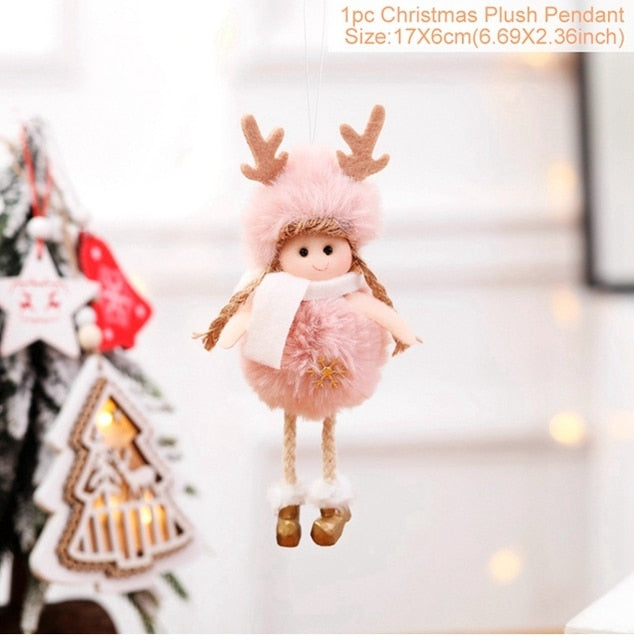 Angel Doll Merry Christmas Decoration For Home 2021 Navidad Noel Christmas Ornaments Xmas Tree Decor Cristmas Gift New Year 2022
