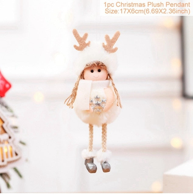 Angel Doll Merry Christmas Decoration For Home 2021 Navidad Noel Christmas Ornaments Xmas Tree Decor Cristmas Gift New Year 2022
