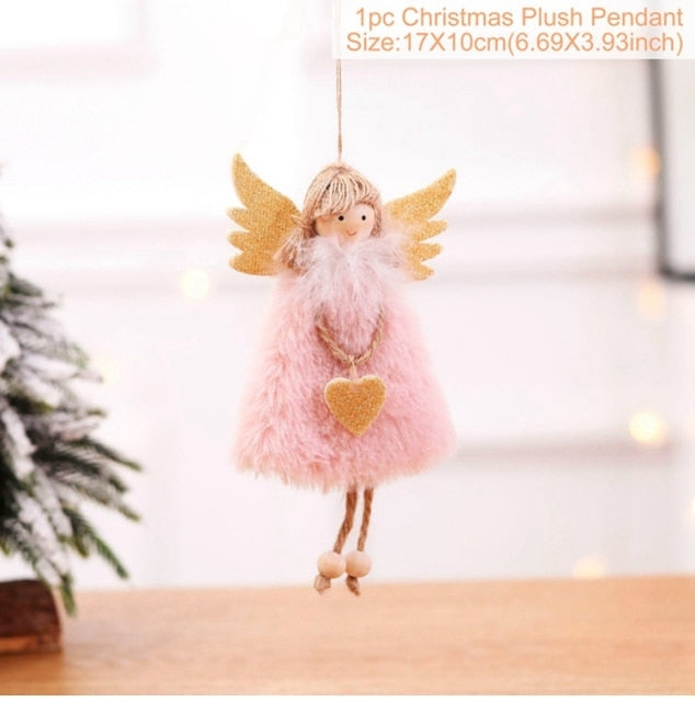 Angel Doll Merry Christmas Decoration For Home 2021 Navidad Noel Christmas Ornaments Xmas Tree Decor Cristmas Gift New Year 2022