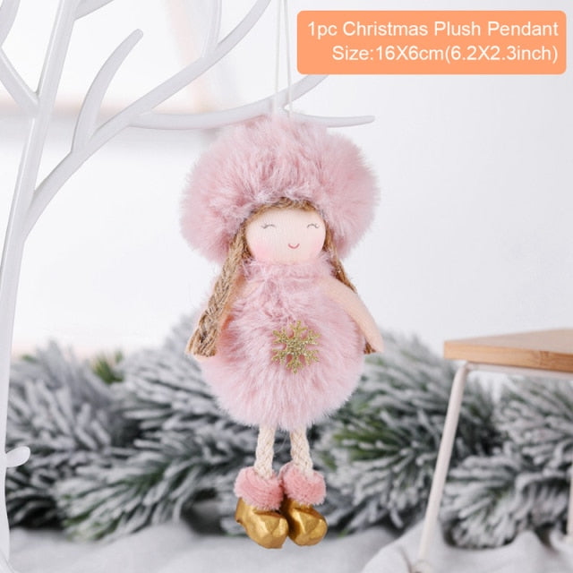 Angel Doll Merry Christmas Decoration For Home 2021 Navidad Noel Christmas Ornaments Xmas Tree Decor Cristmas Gift New Year 2022