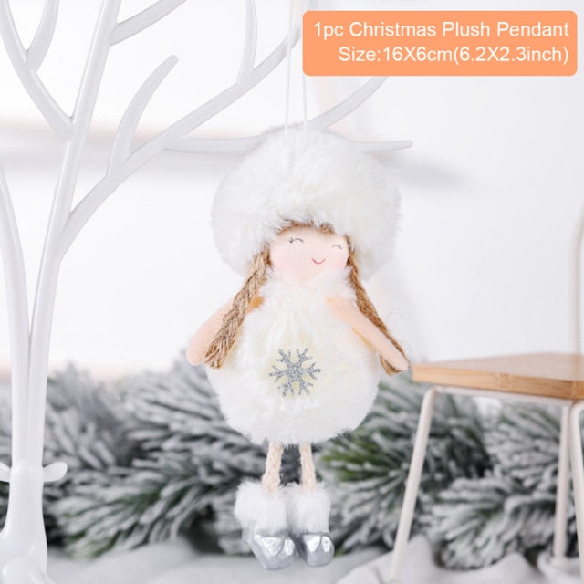Angel Doll Merry Christmas Decoration For Home 2021 Navidad Noel Christmas Ornaments Xmas Tree Decor Cristmas Gift New Year 2022