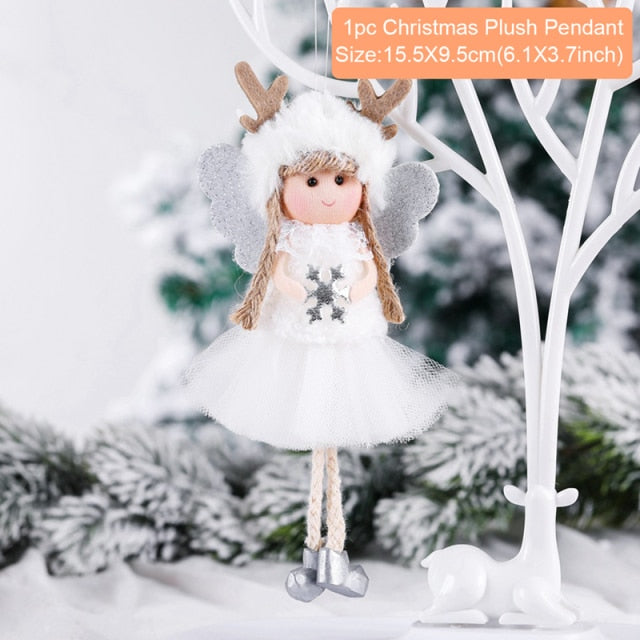 Angel Doll Merry Christmas Decoration For Home 2021 Navidad Noel Christmas Ornaments Xmas Tree Decor Cristmas Gift New Year 2022