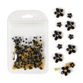 2g/Bag 3D Pink Flower Nail Art Jewelry Mixed Size Steel Ball Nail Supplies For Professional Accessories For DIY Manicure Design