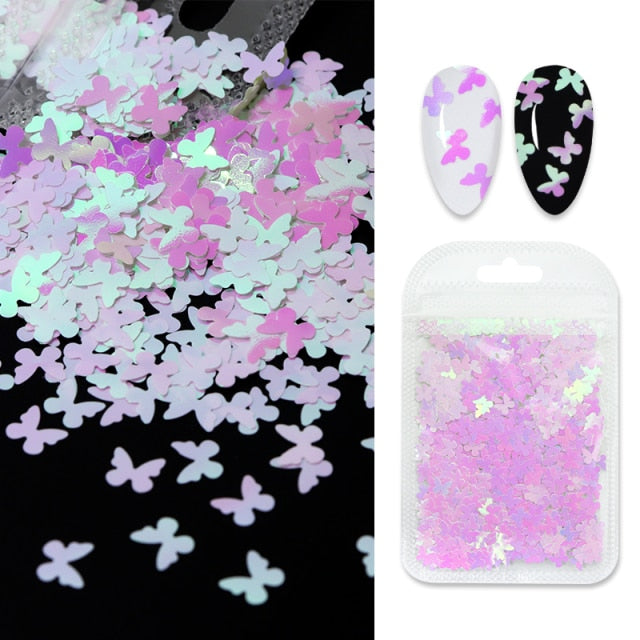 2g/Bag 3D Pink Flower Nail Art Jewelry Mixed Size Steel Ball Nail Supplies For Professional Accessories For DIY Manicure Design