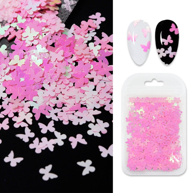 2g/Bag 3D Pink Flower Nail Art Jewelry Mixed Size Steel Ball Nail Supplies For Professional Accessories For DIY Manicure Design