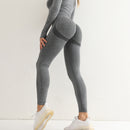 ASHEYWR Fitness Women Sport Seamless Leggings High Waist Elastic Solid Yoga Leggings Gym Trainning Joggings Pants Female