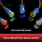 16mm Metal Push Button Switch Ring Lamp Power Symbol Buttons Waterproof  LED Light Self-lock Self-reset  1NO1NC