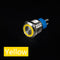 16mm Metal Push Button Switch Ring Lamp Power Symbol Buttons Waterproof  LED Light Self-lock Self-reset  1NO1NC
