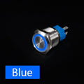 16mm Metal Push Button Switch Ring Lamp Power Symbol Buttons Waterproof  LED Light Self-lock Self-reset  1NO1NC
