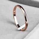 High quality 4mm Wholesale Simple Ring Fashion Rose Gold Ring Men's and Women's Exclusive Couple Wedding Ring