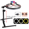 26CM Photography Lighting Phone Ringlight Tripod Stand Photo Led Selfie Remote Fill Ring Light Lamp Video Youtube Live COOK