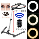 26CM Photography Lighting Phone Ringlight Tripod Stand Photo Led Selfie Remote Fill Ring Light Lamp Video Youtube Live COOK