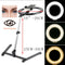 26CM Photography Lighting Phone Ringlight Tripod Stand Photo Led Selfie Remote Fill Ring Light Lamp Video Youtube Live COOK