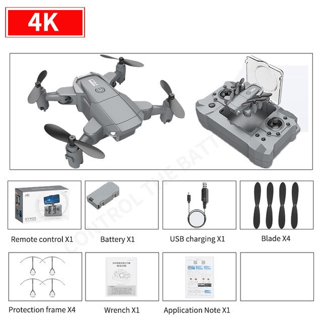 New mini KY905 drone 4K HD camera, GPS WIFI FPV vision foldable rc quadcopter professional drone