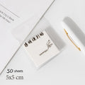 50 Sheets/Set Waterproof PET Transparent Memo Sticky Note Paper Daily To Do It Memo Pad School Office Supplies