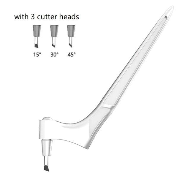 Craft Cutting Tools 360°Rotary Paper Jam Pattern Carving Knife Leather Fabric Fruit Sculpture Engraving Cutter Utility Knife