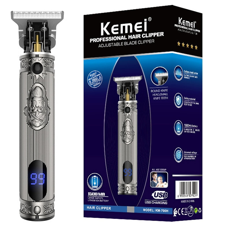Kemei  Professional MenTrimmer Beard Electric Clipper Barbe Hair Cutting Machine Revised to Outliner Trimmer Hair Clippers Men