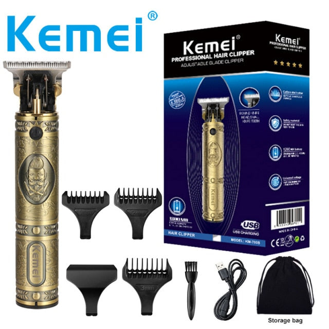 Kemei  Professional MenTrimmer Beard Electric Clipper Barbe Hair Cutting Machine Revised to Outliner Trimmer Hair Clippers Men