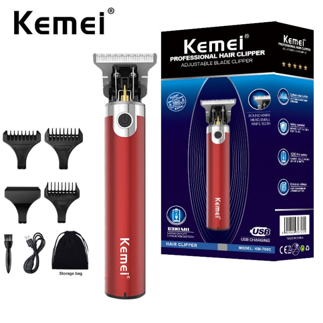 Kemei  Professional MenTrimmer Beard Electric Clipper Barbe Hair Cutting Machine Revised to Outliner Trimmer Hair Clippers Men