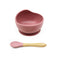 1Set Baby Bowl&Bib Personalized Name Baby Dishes Non-Slip Crockery Silicone Baby Feeding Bowl Tableware BPA Free for Baby Plate
