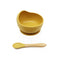 1Set Baby Bowl&Bib Personalized Name Baby Dishes Non-Slip Crockery Silicone Baby Feeding Bowl Tableware BPA Free for Baby Plate