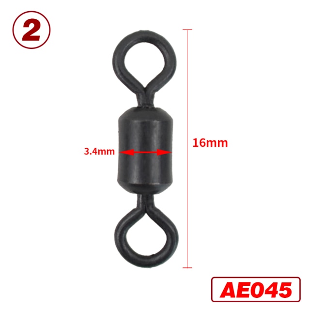 25 piece Carp Fishing Swivels Quick Change Stainless Steel for Carp Fishing Rig Fishing Accessories Terminal Tackle