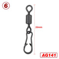 25 piece Carp Fishing Swivels Quick Change Stainless Steel for Carp Fishing Rig Fishing Accessories Terminal Tackle