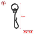25 piece Carp Fishing Swivels Quick Change Stainless Steel for Carp Fishing Rig Fishing Accessories Terminal Tackle